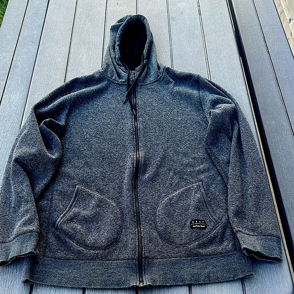 REEF just pushing through fleece zip up hoodie - Picture 1 of 5